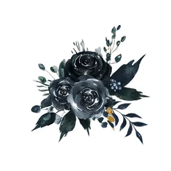 Free book club clipart of gothic black rose bouquet
